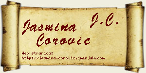 Jasmina Ćorović vizit kartica